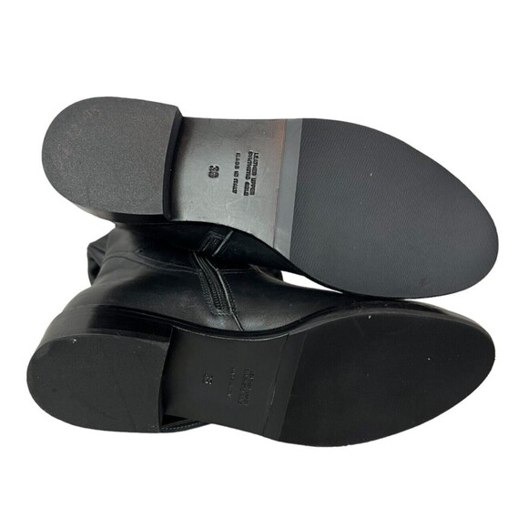 Napoleoni Italy Riding Style Boots Size 36 Black Leather Equestrian - Picture 12 of 12